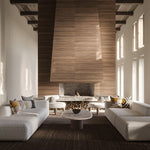 Charger l'image dans la visionneuse de galerie, Ivy Hill Tile Brookline Ribbon Roble Brown Porcelain Tile 0.35 inch Thickness 24 inch Width 15.49 sq. ft. Coverage Matte Wood Look Finish