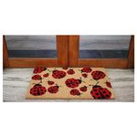 Charger l'image dans la visionneuse de galerie, StyleWell 18 inch x 30 inch Ladybug Coir Door Mat – Natural Non-Slip Front Entrance Welcome Mat