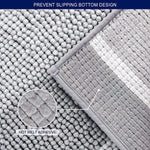 Load image into Gallery viewer, Mersin Gradient Chenille Water Absorbent Soft Plush Bath Rug
