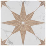 Charger l'image dans la visionneuse de galerie, Merola Tile Llama Stella Loire Noce Porcelain Tile 0.38 inch Thick x 9.75 inch Wide – 10.88 sq. ft. Coverage – Textured Mixed Finish