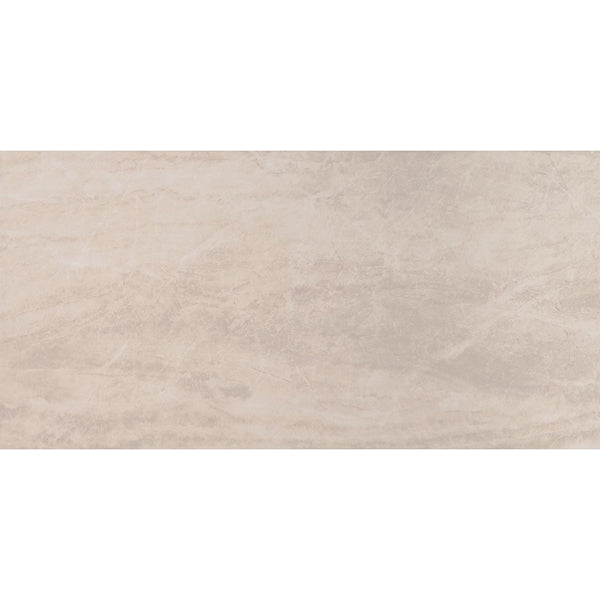 MSI Stone ULC Marken Cream Porcelain Tile 0.37 inch Thickness 24 inch Width 16 sq. ft. Coverage Polished Finish Marble Look