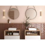 Load image into Gallery viewer, Modamo Santa Clara Glossy Brown 3 inch x 12 inch Ceramic Wall Tile 6 sq ft/case – Subway Style Glossy Finish