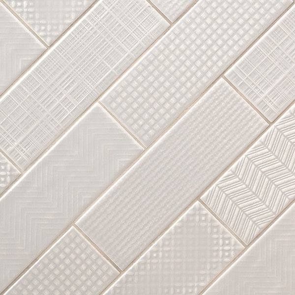 MSI Stone ULC Citylights Dusk 3D Mix Ceramic Tile 7.83 inch Thickness 4 inch Width 9.9 sq. ft. Coverage Glossy Finish Wall Tile