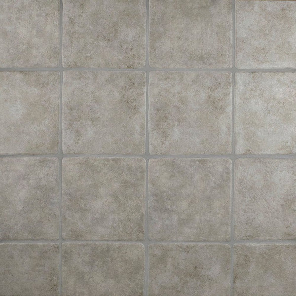 Merola Tile Costa Cendra Ceramic Floor and Wall Tile 7.75 inch Width 7.75 inch Length 11.11 sq ft/case Matte Textured Finish