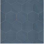 Load image into Gallery viewer, Anatolia Teramoda Ink Hexagon Glossy Pressed Ceramic Wall Tile 6 inch – 6.67 sq.ft./case Glossy Dark Blue