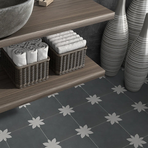 9'' x 9'' x 4mm SPC Peel & Stick Floor Tile Luxury Vinyl Flooring