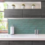 Load image into Gallery viewer, Merola Tile Antic Feelings Lava Verde 3 inch x 6 inch Ceramic Wall Tile – 4 sq.ft./case Glossy Patterned Finish