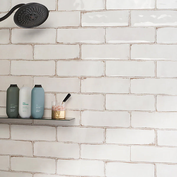 Ivy Hill Tile Santa Fe White 4 inch x 11.96 inch Polished Ceramic Wall Tile – 10.76 Sq. Ft. Coverage per Case