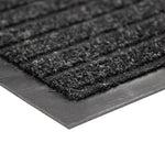 Load image into Gallery viewer, Multy Home Atlas Charcoal 3 ft. x 8 ft. Commercial Duty Polyester Indoor Door Mat with Vinyl Back
