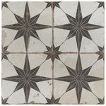 Load image into Gallery viewer, Merola Tile Kings Star Nero 17-5/8 inch x 17-5/8 inch Ceramic Floor and Wall Tile – 11.02 Sq. Ft. Coverage per Case