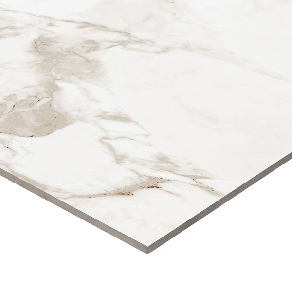 Anatolia Calacatta Crescente 24 inch x 48 inch Honed Rectified Porcelain Tile – 15.5 sq.ft. per Case