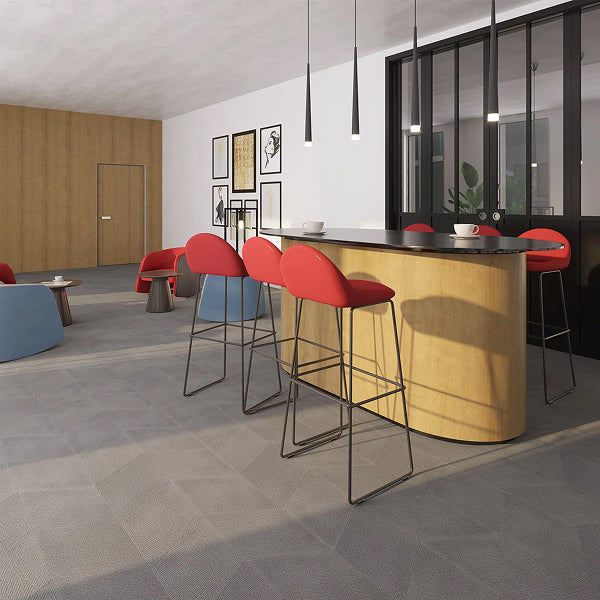 GlueCore Mosaic 12" x 17" 28mil Glue Down Vinyl Tile Flooring – Pumice Braid