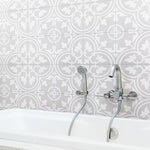 Charger l'image dans la visionneuse de galerie, Merola Tile Arte Soft Grey Porcelain Tile 0.4 inch Thick 9.75 inch x 9.75 inch 10.88 sq. ft./Case Satin Finish Square Tile