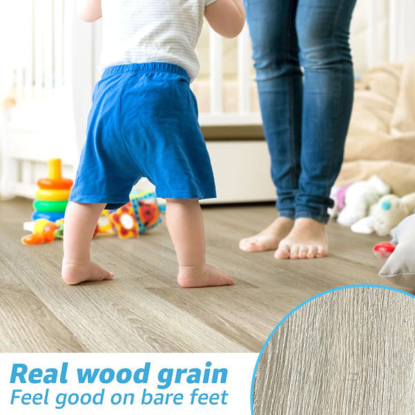 6" x 36" x 5mm Luxury Vinyl Plank, Interlocking Floor Plank