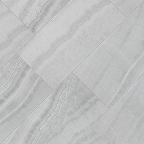 MSI Stone ULC Matrix Grey Porcelain Tile 12 inch x 24 inch Polished Finish 0.38 inch Thickness Floor and Wall Tile
