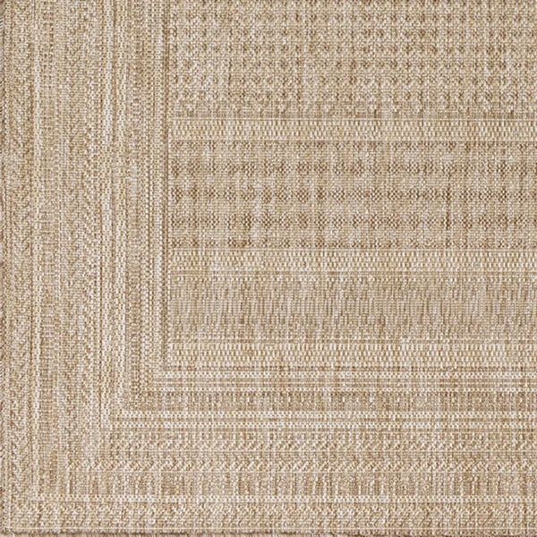Camar Oriental Indoor/Outdoor Area Rug in Khaki