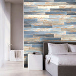 Load image into Gallery viewer, Deco Products COLORS Floor-Wall Old Blue Sea Aged 6-inch x 36-inch Luxury Vinyl Plank (30 sq. ft./case)