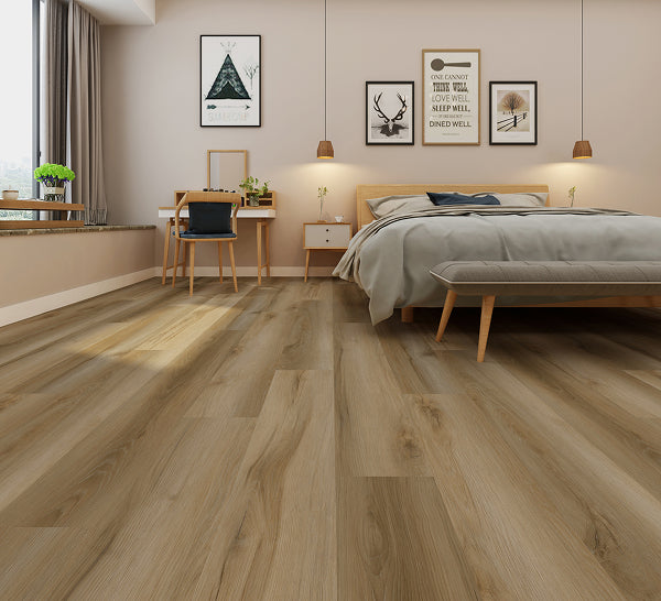 Warm Woven 8mm Click Lock Waterproof Luxury Vinyl Plank Flooring 9 inch Wide x 61 inch Long – 18.73 Sq. Ft./Case