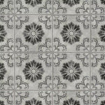 Load image into Gallery viewer, Merola Tile Costa Cendra Decor Fleur 7.75 inch x 7.75 inch Ceramic Floor and Wall Tile – 11.11 sq ft per Case, Rustic Stone Look Matte Finish