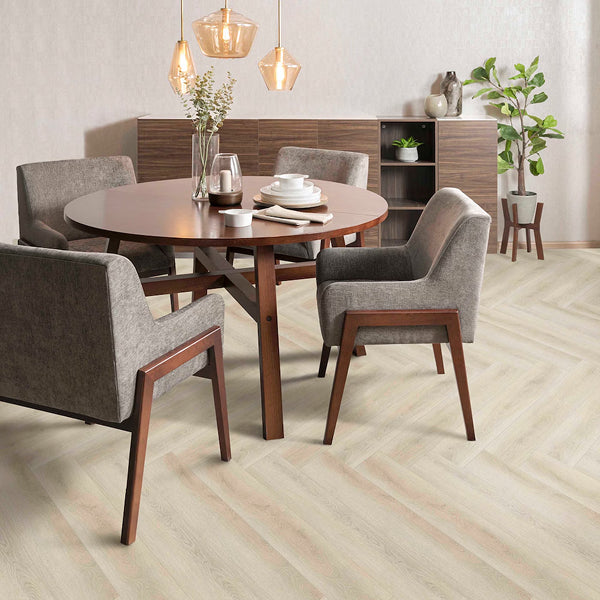 Creative Surfaces® Newcastle Herringbone 4.2+1 mm Rigid Core Vinyl 5.91 in. W x 36.02 in. L