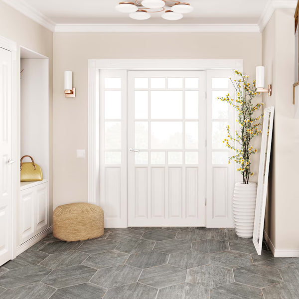 Merola Tile Retro Hex Cendra Porcelain Tile 14.13 inch x 16.25 inch – 11.05 sq. ft. per Case Matte Wood Look Finish