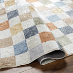 Load image into Gallery viewer, Jules Checkered Denim Area Rug
