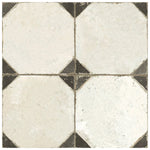 Charger l'image dans la visionneuse de galerie, Carrelage en céramique pour sol et mur Merola Tile Kings Yard Nero 44,78 cm x 44,78 cm – 1,02 m²/caisse Motif mat