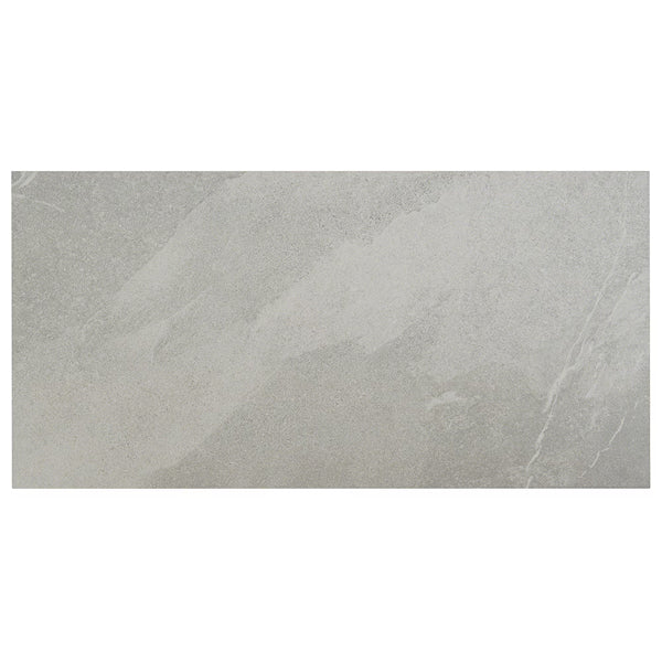 Ivy Hill Tile Copley Grigio Porcelain Tile – 0.39 inch Thick, 12 inch x 24 inch, 11.62 sq.ft/Case – Matte Stone Look Finish