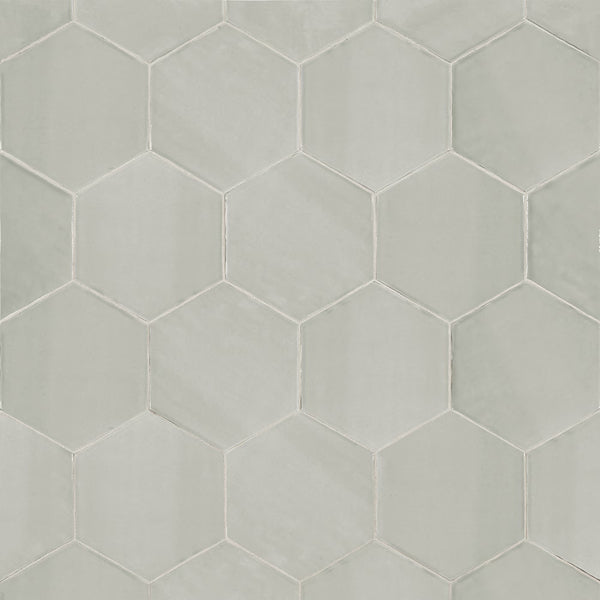 Anatolia Teramoda Bamboo 6 inch Hexagon Glossy Pressed Glazed Ceramic Wall Tile – 6.67 Sq. Ft. Coverage per Case