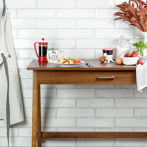 Ivy Hill Tile Moze White 3 inch x 12 inch Ceramic Wall Tile – 5.38 sq. ft. per Case, Glazed Smooth Finish