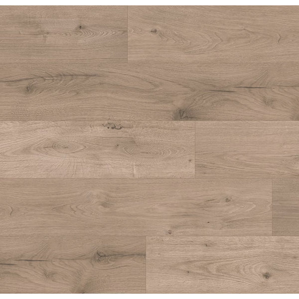 Revêtement de sol stratifié aspect bois TrafficMaster River Oak, beige et beige, 12 mm x 7,6 po l x 54,45 po L (17,24 pi²/boîte)