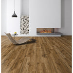 Charger l&#39;image dans la visionneuse de galerie, Revêtement de sol stratifié aspect bois Truswell II, collection Home Decorators, 14 mm x 7,6 po l x 54,45 po L, beige moyen et beige clair (17,24 pi²/boîte)
