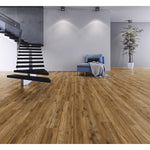 Charger l&#39;image dans la visionneuse de galerie, Revêtement de sol stratifié aspect bois Truswell II, collection Home Decorators, 14 mm x 7,6 po l x 54,45 po L, beige moyen et beige clair (17,24 pi²/boîte)
