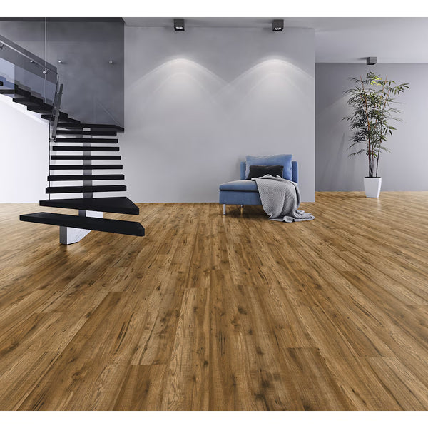 Revêtement de sol stratifié aspect bois Truswell II, collection Home Decorators, 14 mm x 7,6 po l x 54,45 po L, beige moyen et beige clair (17,24 pi²/boîte)