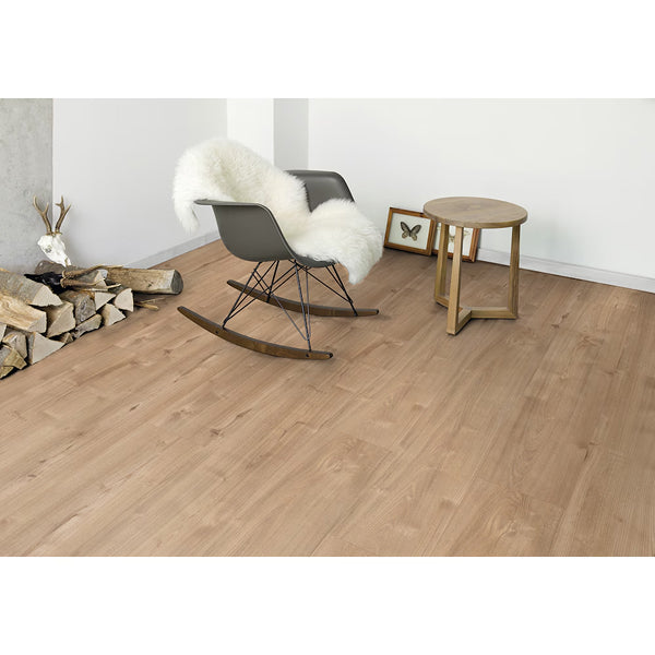 Revêtement de sol stratifié aspect bois brun moyen Lifeproof Northmount Oak, 10 mm x 7,6 po l x 54,45 po L (20,11 pi²/boîte)