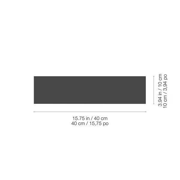 Anatolia Metro Black Glossy Pressed Glazed Ceramic Tile 4 inch x 16 inch – 10.76 sq.ft./case Glossy Black