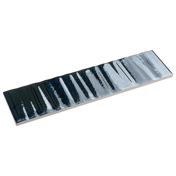 Merola Tile Joliet Prisma Sapphire 3 inch x 12 inch Ceramic Wall Tile 10.92 sq ft/case – Glossy 3D Fluted Finish
