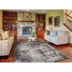 Charger l'image dans la visionneuse de galerie, Merinos Ibiza Grey 5 ft. 3-inch x 7 ft. 4.6-inch Indoor Transitional Rectangular Area Rug – Modern Abstract Rug