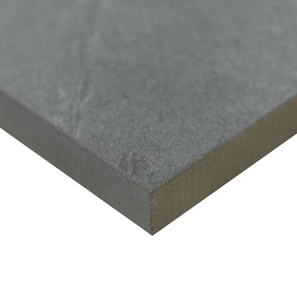 MSI Stellar Ebony Porcelain Tile 0.39 inch Thick 24 inch x 48 inch 16 sq. ft./case Matte Stone Look