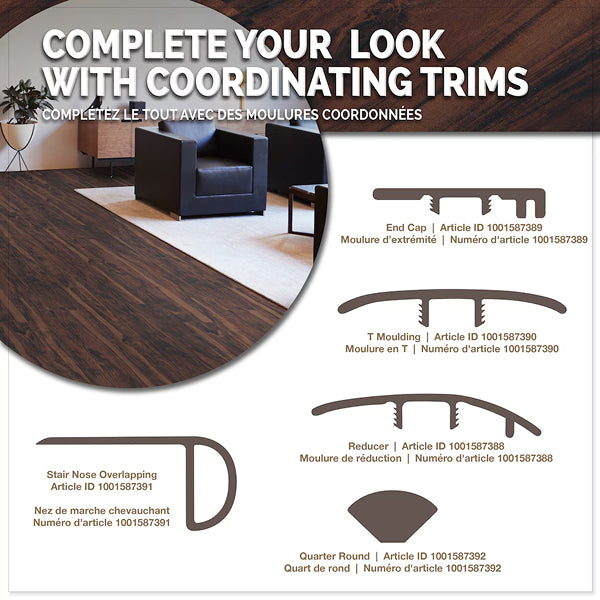 MSI Stone ULC Woodlett Aged Walnut 6-inch x 48-inch Luxury Vinyl Plank Flooring (36 sq. ft. / case)