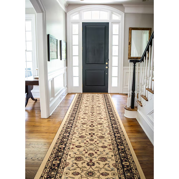 TrafficMaster Marash Ivory 26 inch Width x Your Choice Length Indoor Runner Rug
