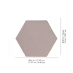 Charger l'image dans la visionneuse de galerie, Carrelage mural en céramique compressé Anatolia Teramoda Petal Hexagone Brillant 15,24 cm – 0,62 m²/caisse Rose pâle brillant