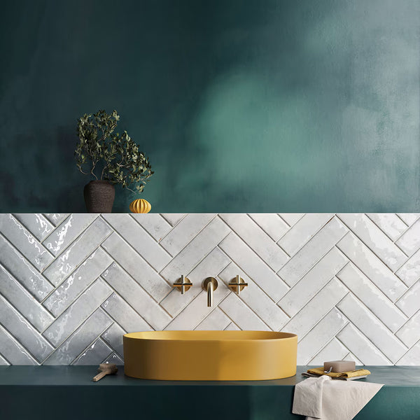 Ivy Hill Tile Moze Gray 3 inch x 12 inch Ceramic Wall Tile – 5.38 sq. ft. per Case, Glazed Smooth Finish