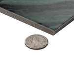Charger l'image dans la visionneuse de galerie, Merola Tile Renaissance Emerald Porcelain Tile 0.35 inch Thick 7.88 inch x 7.88 inch 6.3 sq. ft./Case Matte Marble Look Floor and Wall Tile