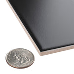 Load image into Gallery viewer, Merola Tile Crown Heights Matte Black 3 inch x 6 inch Ceramic Wall Tile 5.72 sq. ft./case – Textured Matte Subway Finish