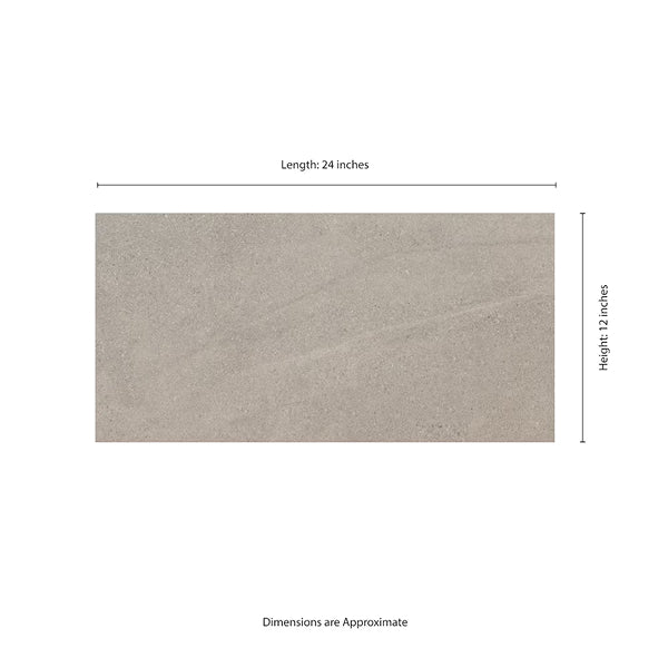 MSI Stone ULC Trakiton Maven Gris Porcelain Tile 0.37 inch Thickness 24 inch Width 16 sq. ft. Coverage Polished Finish Marble Look