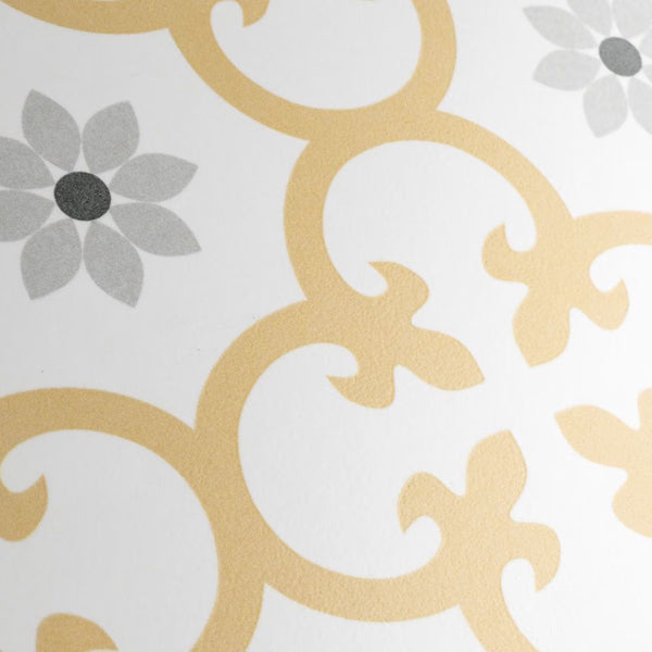 Merola Tile Daria Dandelion 9.75 inch x 9.75 inch Porcelain Floor & Wall Tile – 10.88 Sq. Ft./Case – Satin Finish