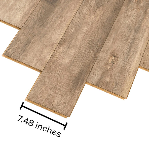 Mohawk Basics Laminate Flooring 8 in. W x 47 in. L 8mm (17.17 sq.ft./case)