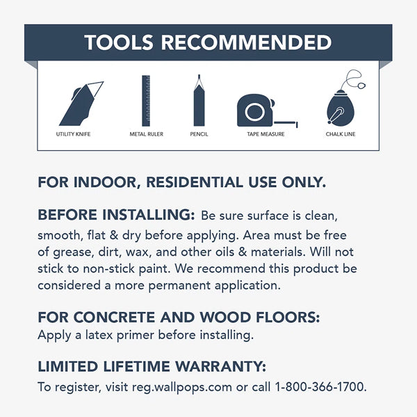Gia Metric Peel and Stick Floor Tiles