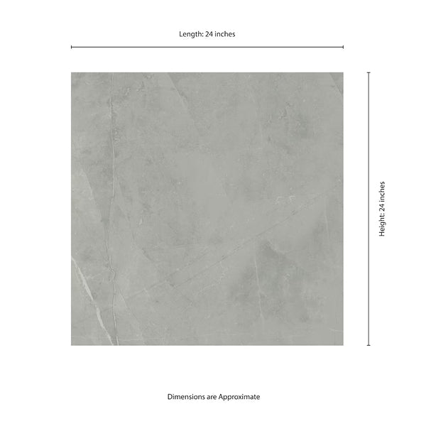 MSI Stone ULC Madison Celeste Porcelain Tile 10 mm Thick 24 inch x 24 inch 16 sq. ft./Case Matte Marble Look Floor and Wall Tile